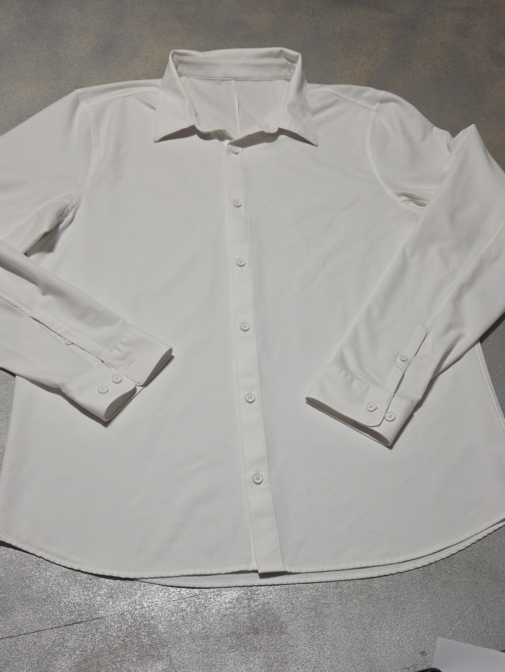 lululemon athletica Men's White Button-Front Dress Shirt NWOTS